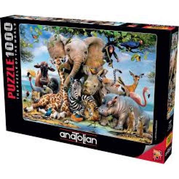 Afrykańskie zwierzęta, Graeme (1000el.) - Sklep Art Puzzle